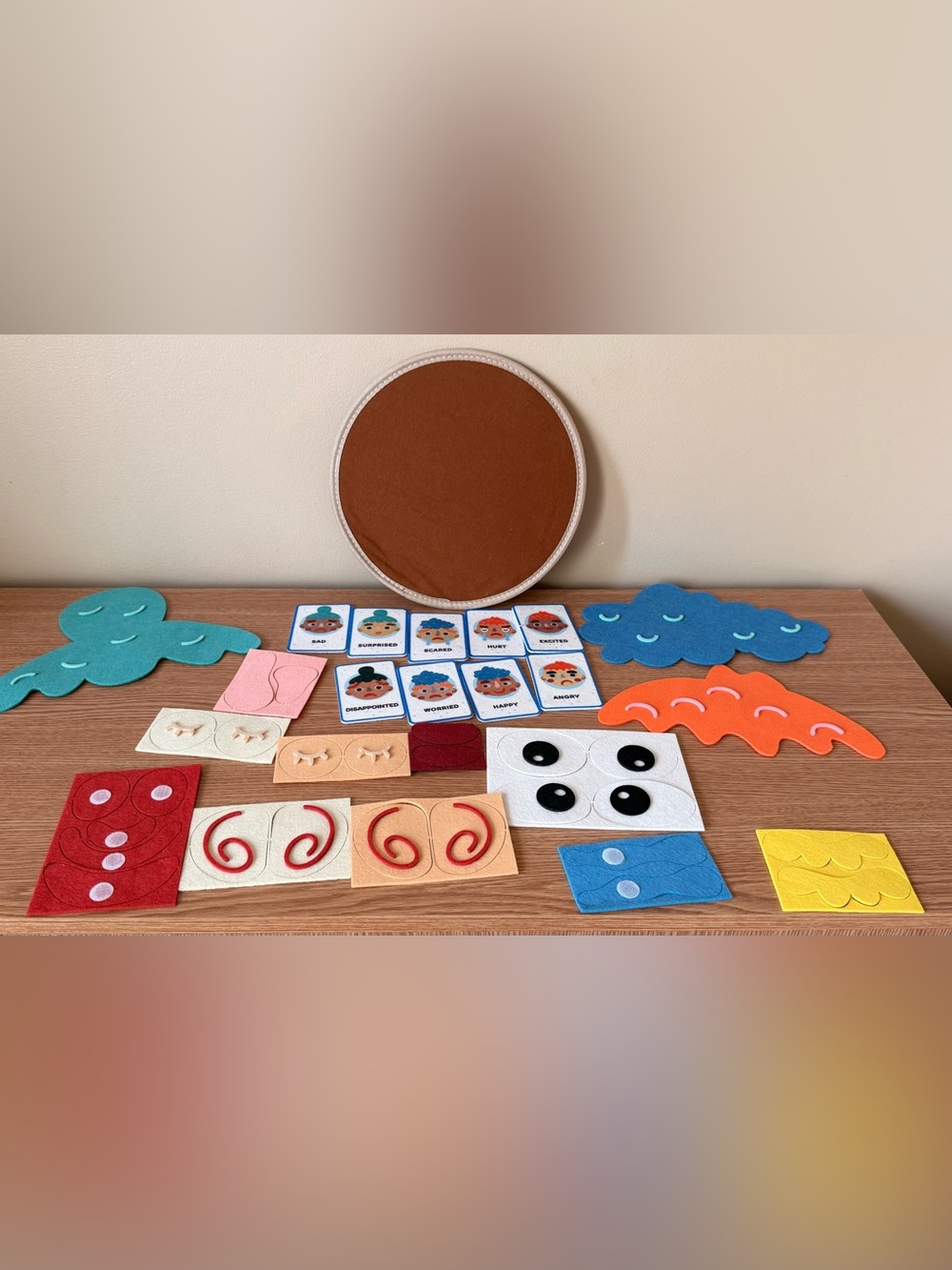 Emotion Matching Felt Playset